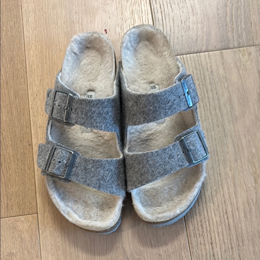 Cozy Grey Birkenstocks